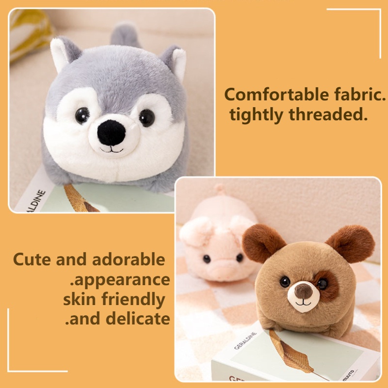 Boneka Plush Binatang Cuddly Dan Lembut, Ideal Untuk Anak-Anak Segala Usia Desain Hewan Yang Berbeda