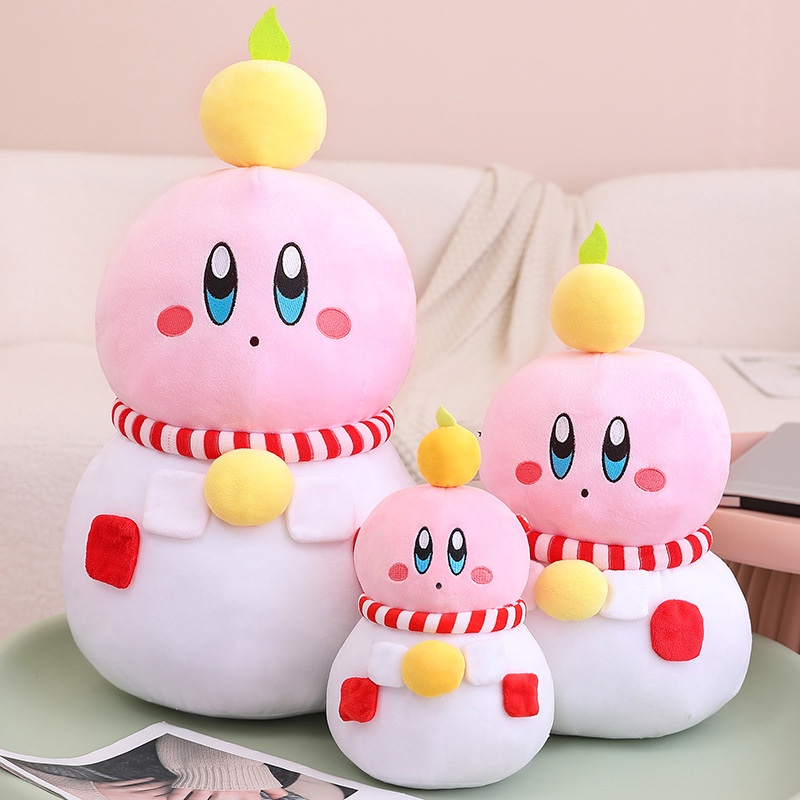 Snowman Kirby Adorable Plushie Dengan Penampilan Modis Halus Dan