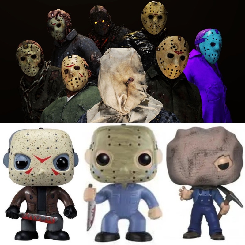 Friday The 13th Jason Tangan Model Tiga Desain Khas Pvc Collectible Figure