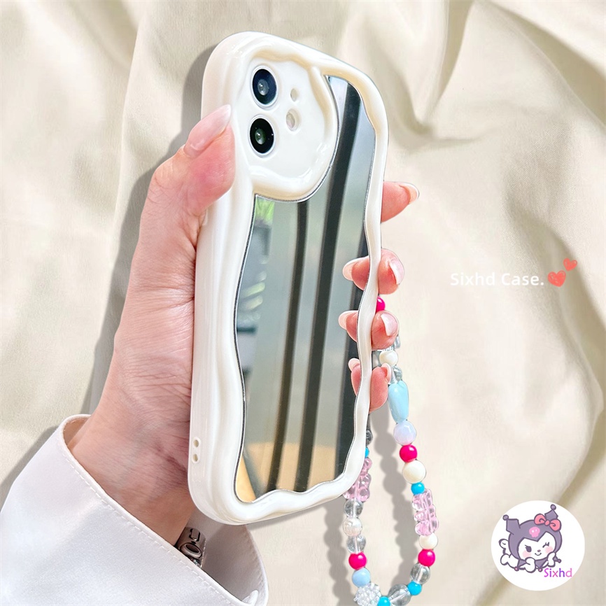 Redmi 12 12C 10C 10A 9C 9T Note 12 11 12s 11s 10s 9s 12Pro A2 A1 10 9A 9 Xiaomi 12 Lite 11 Lite Poco M3 X5 X3Pro NFC 9D Fashion Mirror Wave Edge Case Lembut Terang TPU Shockproof Cover