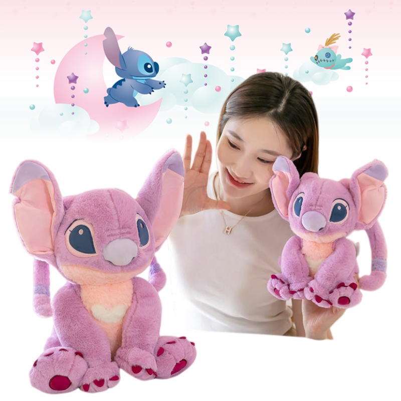 30cm/60cm Disney Lilo &amp; Stitch Angel Plush Doll Stitch Pacar Mainan Hadiah Anak