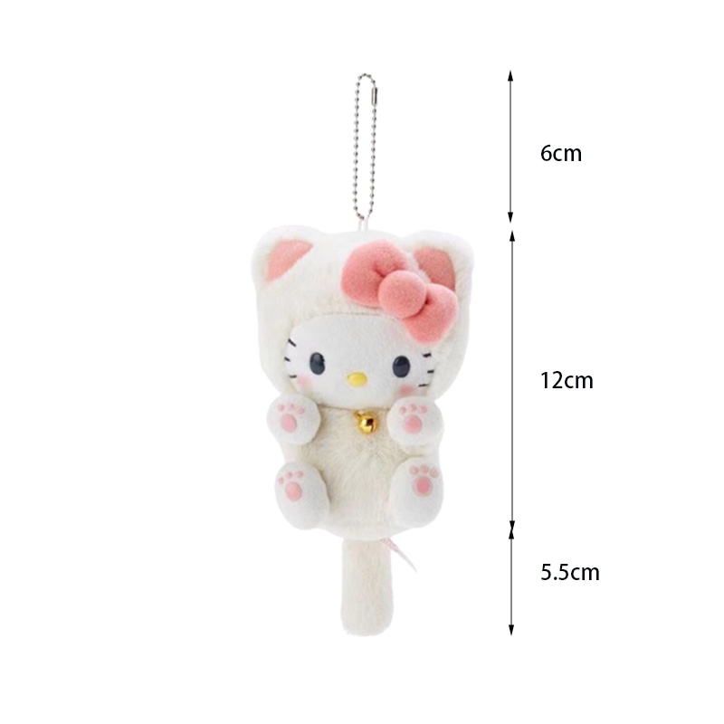 Hello Kitty Mainan Mewah Liontin Lembut Gantungan Kunci Boneka Tas Aksesori Hadiah Ulang Tahun Anak