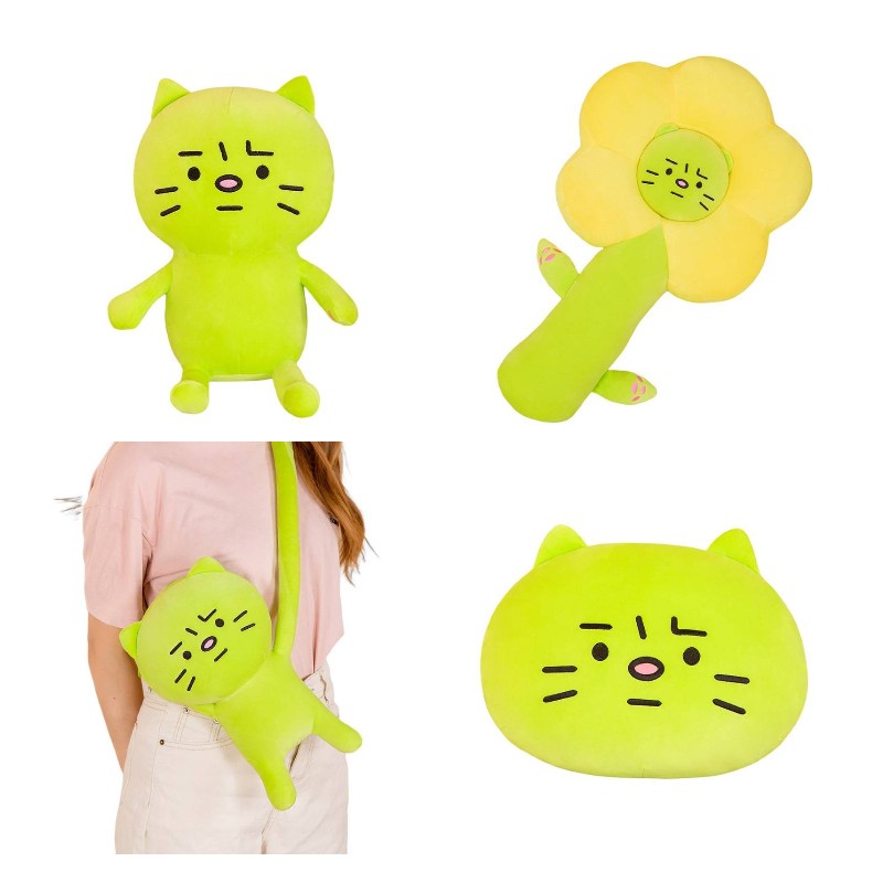 70 cm Kucing Kreatif Mainan Mewah Boneka Boneka Tas Satchel Bunga Bantal Cushion Dekorasi Rumah