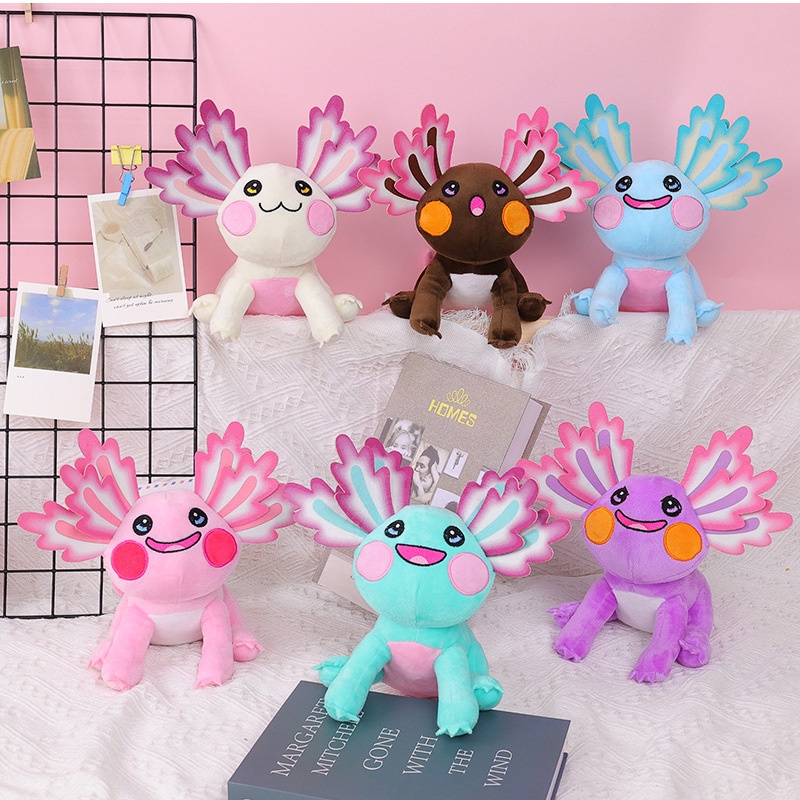 Axolotl Plush Lembut Dan Menggemaskan 6pilihan Warna Cocok Untuk Remaja Dan Dewasa Yang Suka Anime Dan Video Game