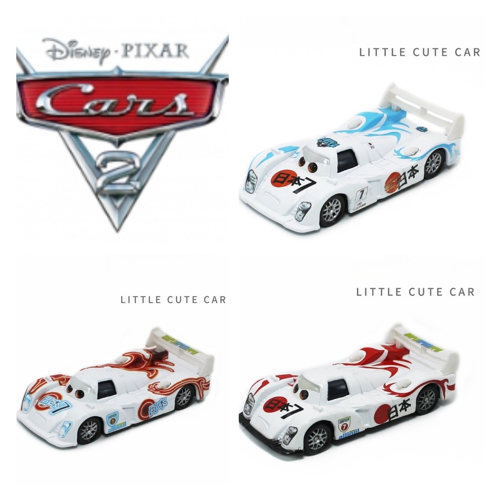 Cars Jepang7 Racers Disney Kartun Alloy Model Mobil Balap Mainan Anak