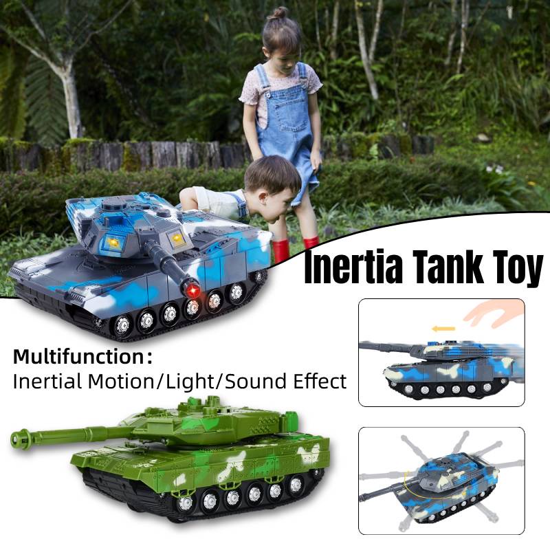 Mainan Tank Militer Merek Sea Star Dengan Kemasan Warna Warni Dan Inertial Motion