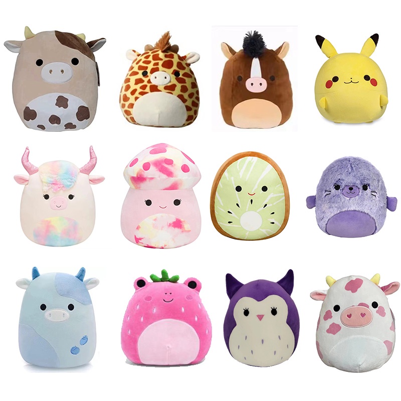 Bantal Boneka Binatang Sapi Bulu Pendek Lucu Hadiah Ulang Tahun Yang Sempurna Untuk Remaja