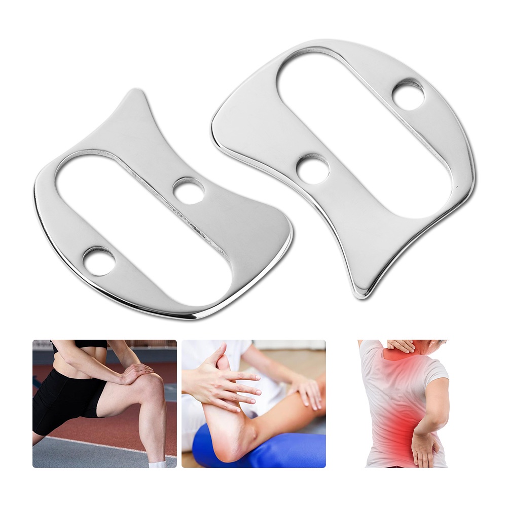 Stainless Steel Gua Sha Scraping Massage Tool Tisu Lembut Mobilisasi Alat Kerokan Nyeri Tubuh