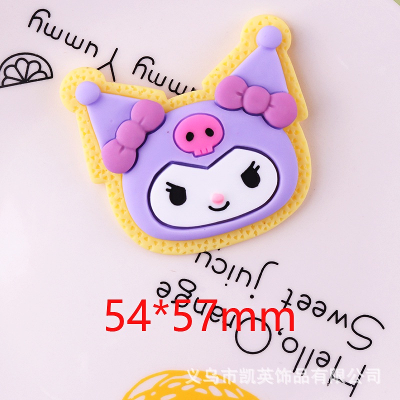 Kuromi Melody Cinnamon Dog Series Patch DIY Kartun Resin Perhiasan Aksesoris Kecil Cream Lem Aksesoris Untuk Telepon Latop