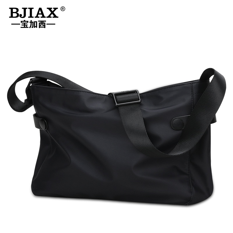 Tas bahu sederhana, tas laki-laki, tas belakang kecil diagonal, versi Korea, tas tubuh salib, tas la