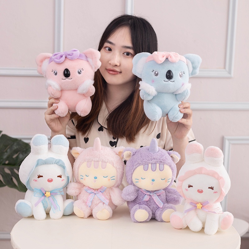 Lembut Dan Cuddly Koala Rabbit Plush Toy Xingmeng, Cocok Untuk Menenangkan Dan Menenangkan Anak-Anak, Hadiah Anak Perempuan Yang Hebat Grab Machine Doll