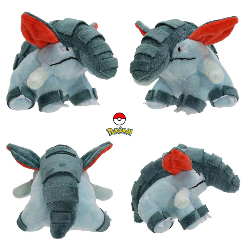 Pokemon Elefant Pendek Mainan Mewah Boneka Gambar Kartun Binatang 17cm