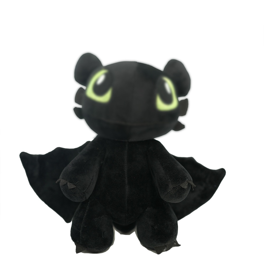 35cm/28cm/25cm Cara Melatih Naga Anda Putih Hitam Toothless Plush Toy Stuffed Doll Cahaya Fury Malam Berbulu Anak-Anak Hadiah