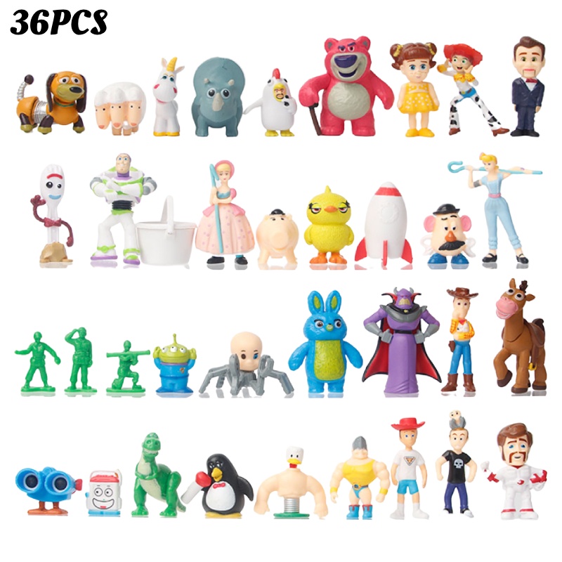 Pvc Mini Figure Set Toy Story 4karakter Woody, Buzz Lightyear, Dan Lainnya!