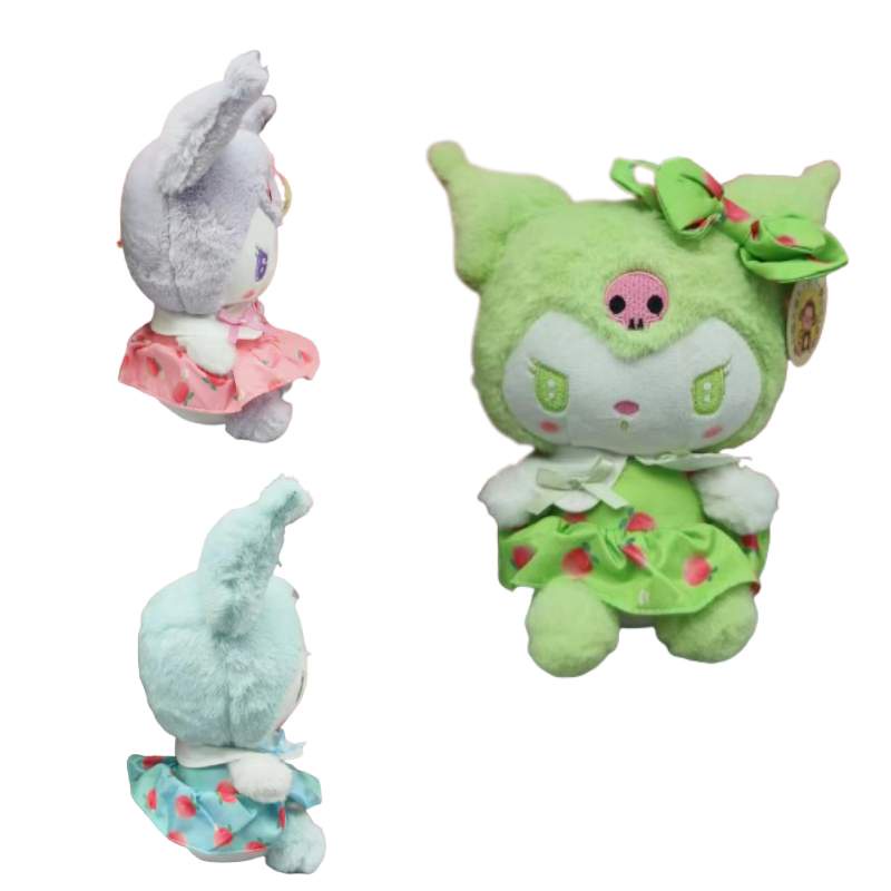 Mainan Plush Kuromi Trendy Dengan Rok Ungu Dan Biru Desain Authentic Cocok Untuk Semua Usia