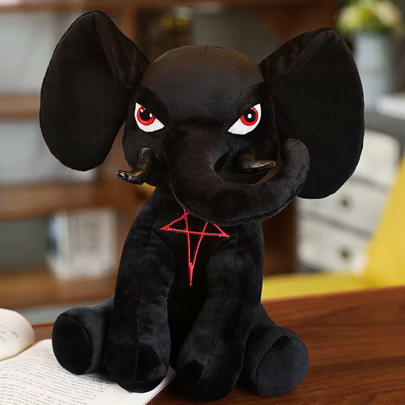 Mainan Plush Anime Peripheral Pentagram Gajah Kelinci Diablo Boneka Hewan Kartun