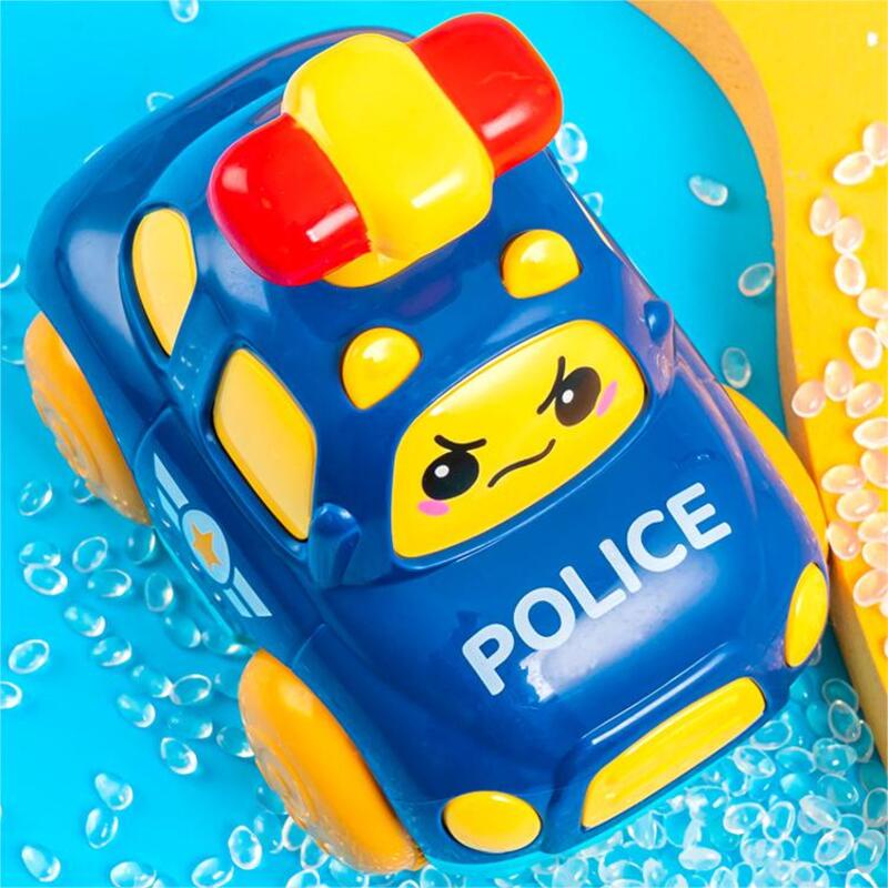 Anak Kendaraan Kartun Mobil Polisi Truk Pemadam Ambulance Press Mainan Plastik Hadiah