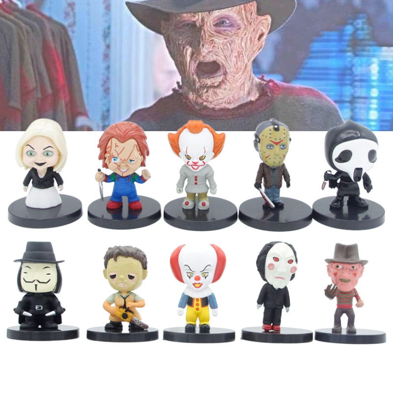 Horror Film Karakter Klasik PVC Figure Collection Cocok Untuk Kipas, Kolektor, Penggemar Model Dan