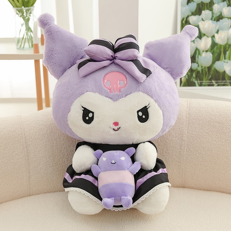 Boneka Kurumi Mewah Ungu by Sanrio Pengerjaan Indah Detail Halus! Anda