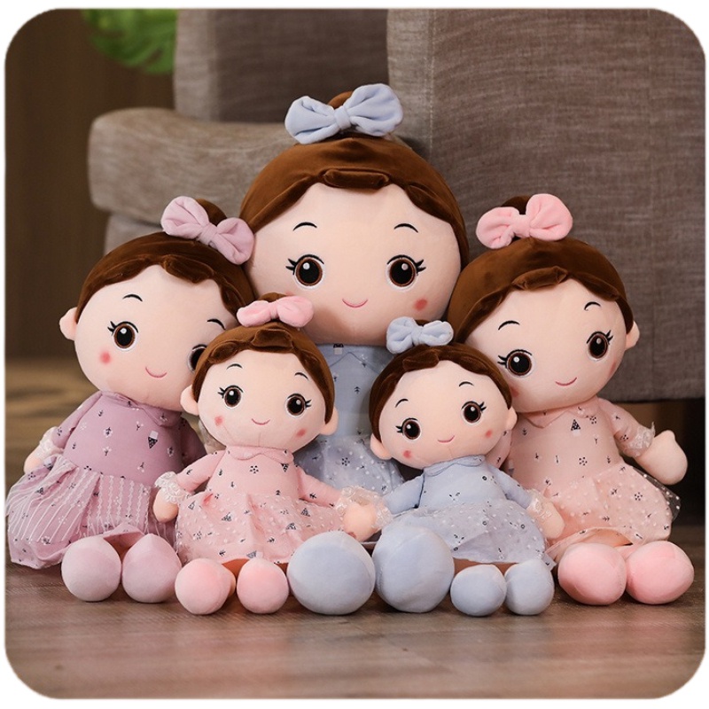 Boneka Cewek Plush In Dress Tersedia 3ukuran