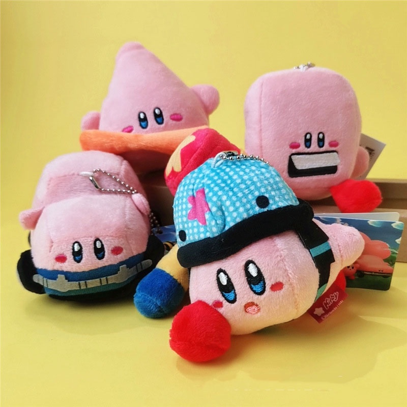 Kirby Gantungan Kunci Mainan Plush Lembut Dan Cuddly Bagus Untuk Hadiah Atau Kolektor