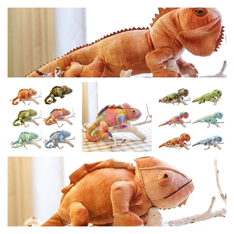 Boneka Cicak Eye-catching Animal Warna Warni Dan Lembut Cocok Untuk Dekorasi Kamar Anak Atau Sebagai Hadiah Unik