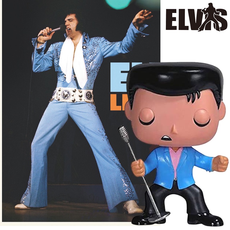 Elvis Presley Cat King Handmade Model Detail Dan Manusia Hidup Cantik Dikemas Box Warna Warni