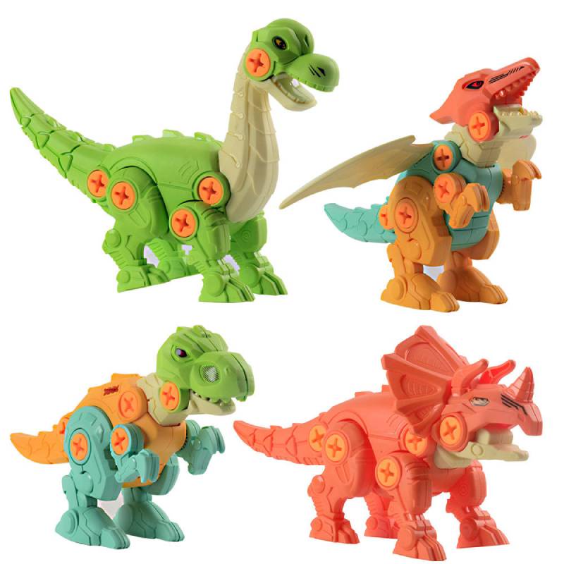 Set Mainan Model Dinosaurus Sekrup Untuk Anak Usia 3-6 Tahun Melancarkan Belajar Dan Kreatifitas Tangan