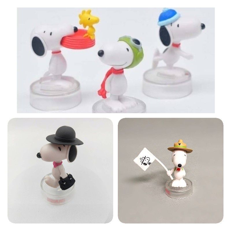 Set 5pcs Figure Snoopy Pvc Untuk Hiasan Meja Dan Susun Model Lucu Dan Warna Warni