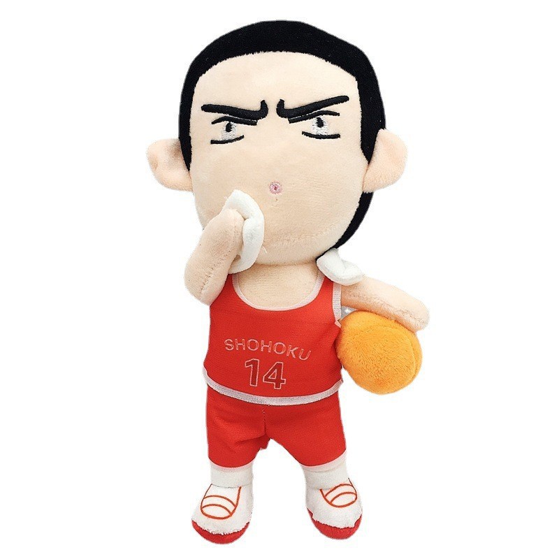 25 cm Slam Dunk Mainan Mewah Hisashi Mitsui Rukawa Kaede Boneka Bantal Basket Kipas Hadiah