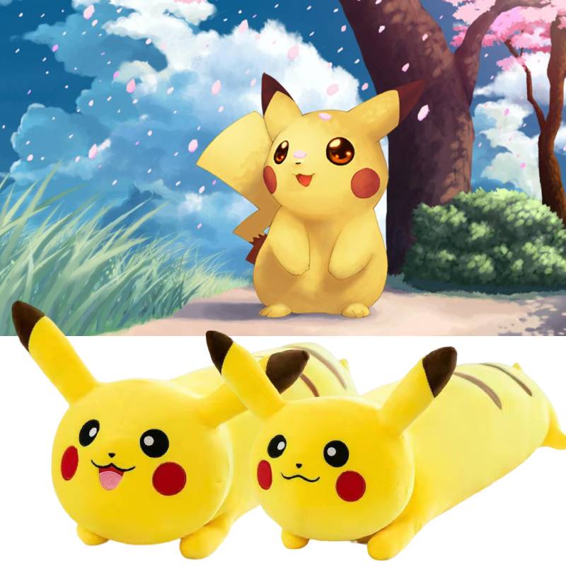 Smiling Pikachu Plush Cushion Nyaman Dan Serbaguna