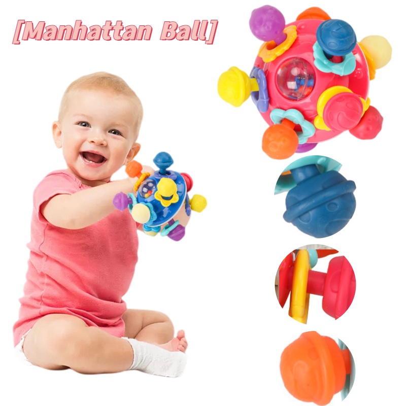 Vibrant Colours Baby Sensory Space Flying Saucer Mainan Grabber Tangan