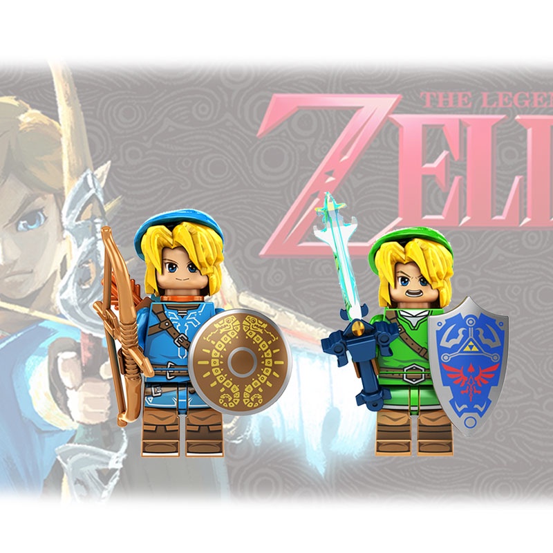 Build Own Your Link 7-10 Buah Balok Plastik Legend Of Zelda