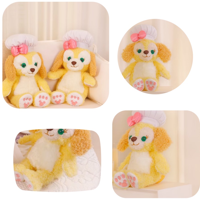 Mainan Boneka Plush Pendek Chef Plushie Anjing Menggemaskan Ideal Untuk Gifting