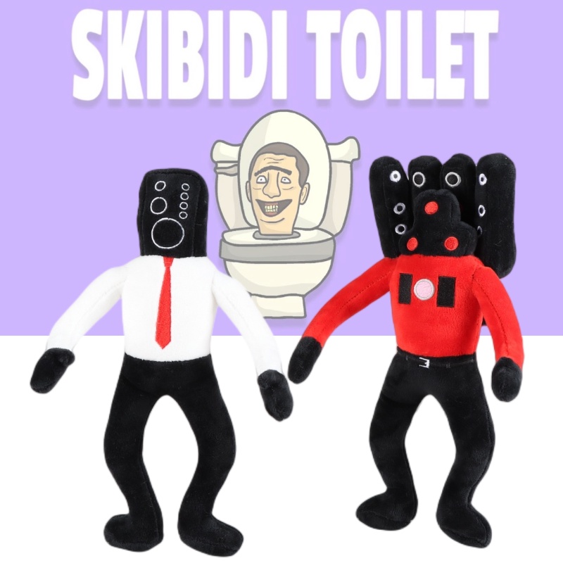 Bookfong Skibidi Toilet Speakerman Plush Toy, Hadir Dalam Box Atau Jaring Kartun, Ideal Untuk Toko Mainan Anak Dan Toko Hadiah