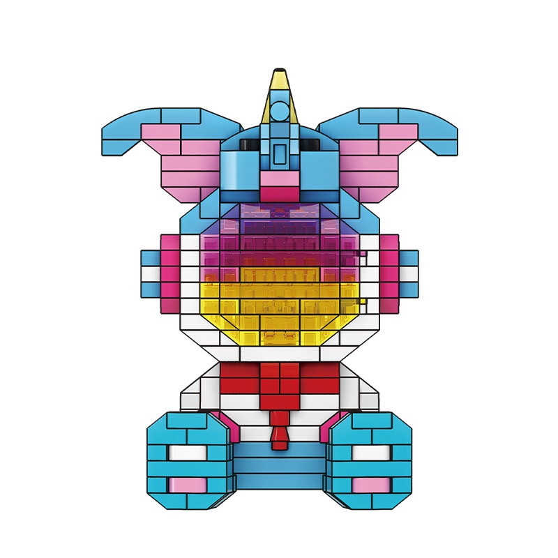 Magic Zone Animal Space Man Astronot Anak Susun Mainan Blok Bangunan