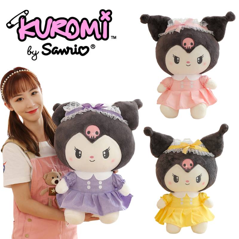 Huggable Kuromi Teddy Bear Tersedia 3warna!