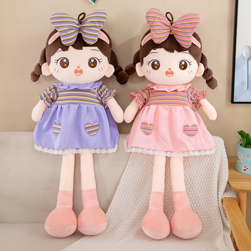 Boneka Aneh Dengan Pilihan Warna Pink Dan Ungu Bagus Untuk Décor Pembibitan Atau Playtime Fun