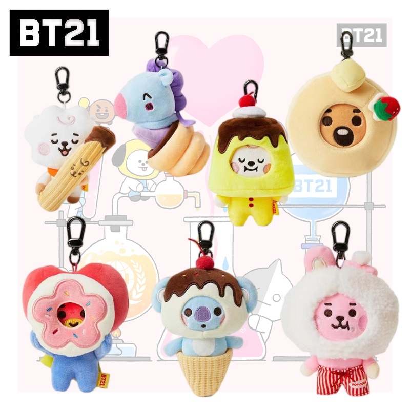 Gantungan Kunci Mewah Karakter Bt21 Pesona Hewan Menggemaskan.