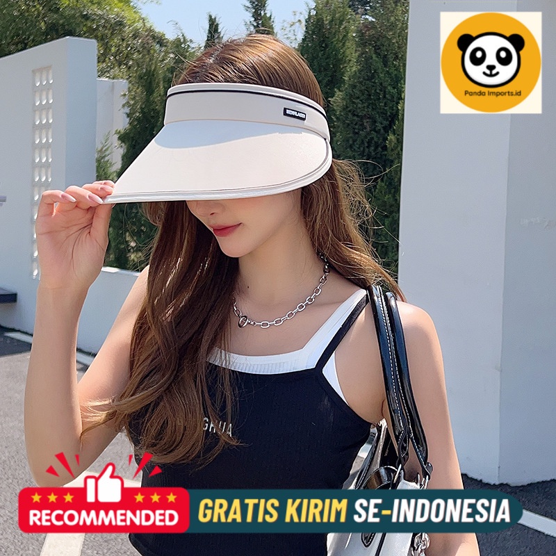Topi Pria Dan Wanita Musim panas topi matahari terbuka kosong untuk wanita UV topi matahari terbuka 