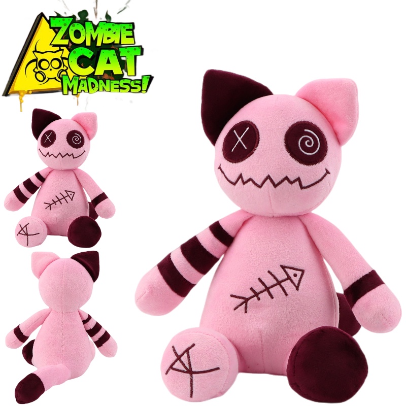 Boneka Kucing Zombie Desain Hewan Unik Bagus Untuk Kolektor