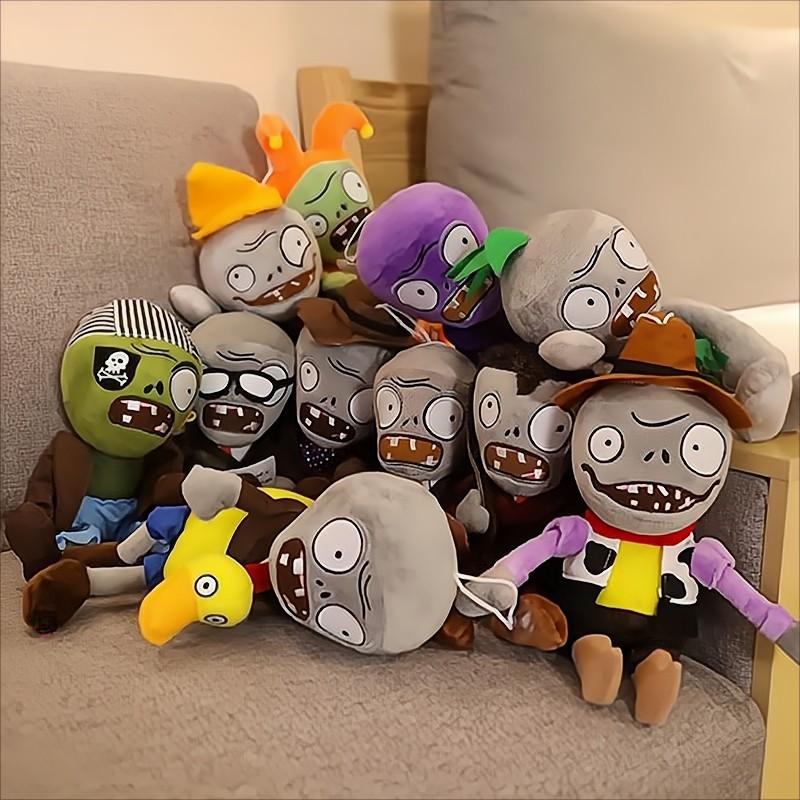 30cm/17cm Threepeater Plush Plants vs Zombies Mainan Boneka Plushies Boneka Permainan Liontin