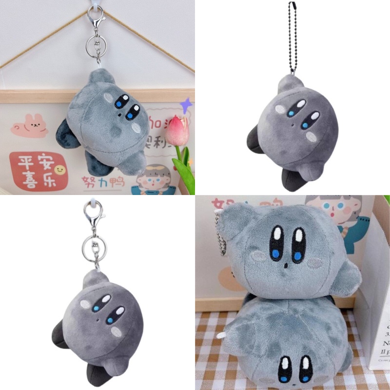 Gantungan Kunci Plushie Lembut Menggemaskan Dan Kirby Dengan Kain Plush Pendek Dan PP 11x8cm Isian Katun