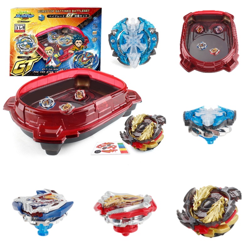 Set Top Alloy Battle Generasi Meledak Dengan Plat Lomba Besar Dan Aksesoris