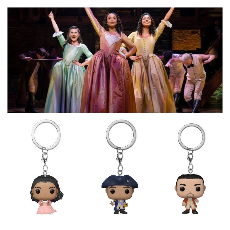 Gantungan Kunci Hamilton Angelica Schuyler, Alexander Hamilton, George Washington Cocok Untuk Fans