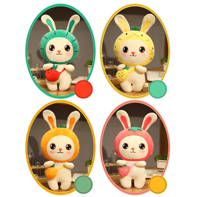 Mainan Plush Bantal Buah Kelinci Lucu Untuk Remaja