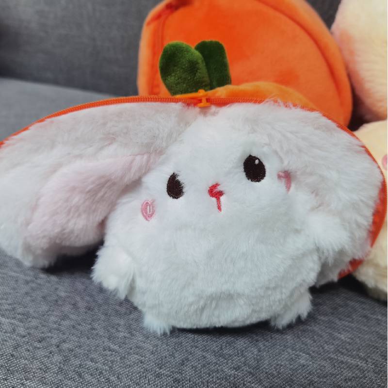 Bentuk-perubah Buah Kelinci Mainan Mewah Boneka Boneka Action Boneka Babi Lempar Bantal
