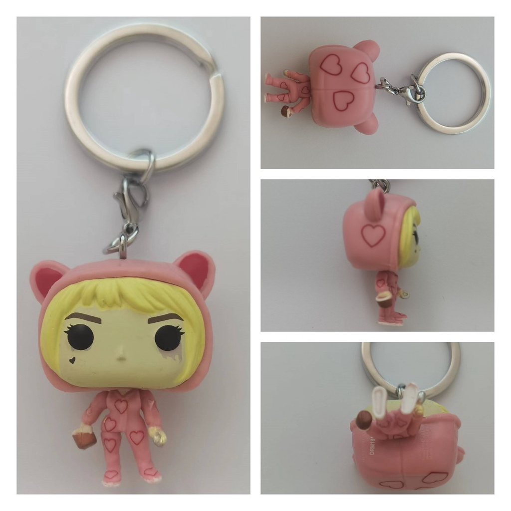 Stunning Suicide Squad Harley Quinn Joker Ornamen Gantungan Kunci Pvc