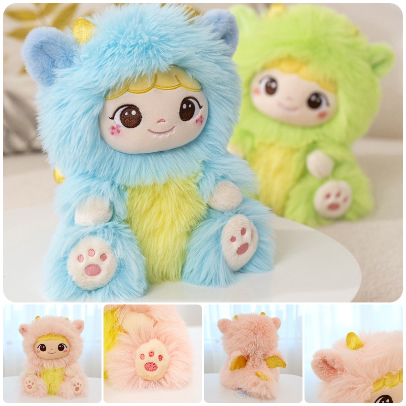 Mainan Dinosaurus Boneka Katun Pp Ramah Kulit Lucu Dan Warna Warni Hadiah Sempurna Untuk Segala Acara Biru, Hijau, Dan Pink 30cm Dan 40cm
