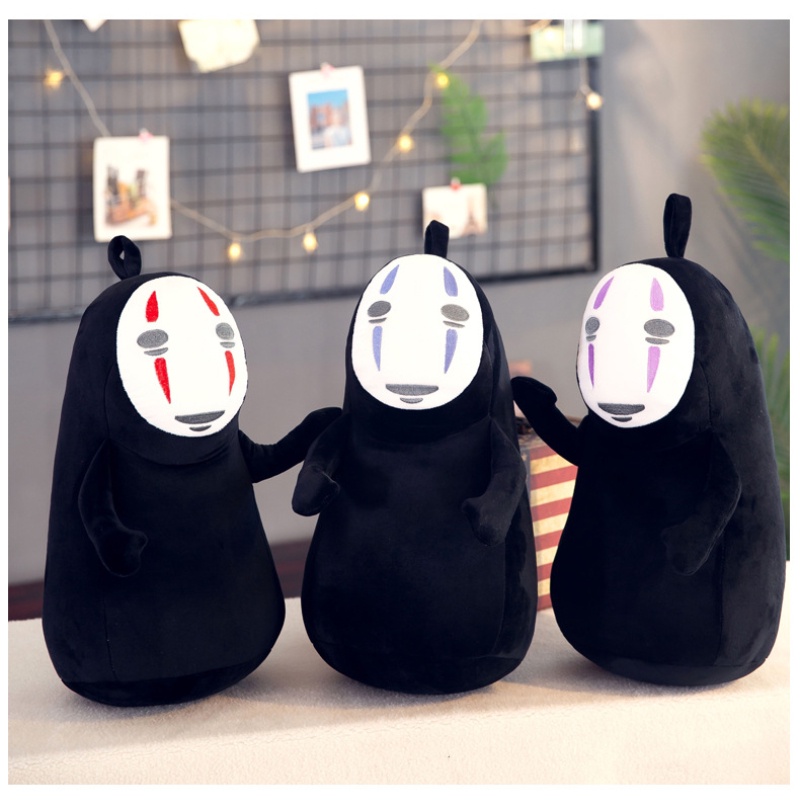 Boneka Spirited No Face Away Miyazaki Pilihan Warna Biru, Merah, Ungu, Dan Biru Laut 14+mainan Anak Untuk